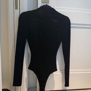 Zara Black Long Sleeve Bodysuit